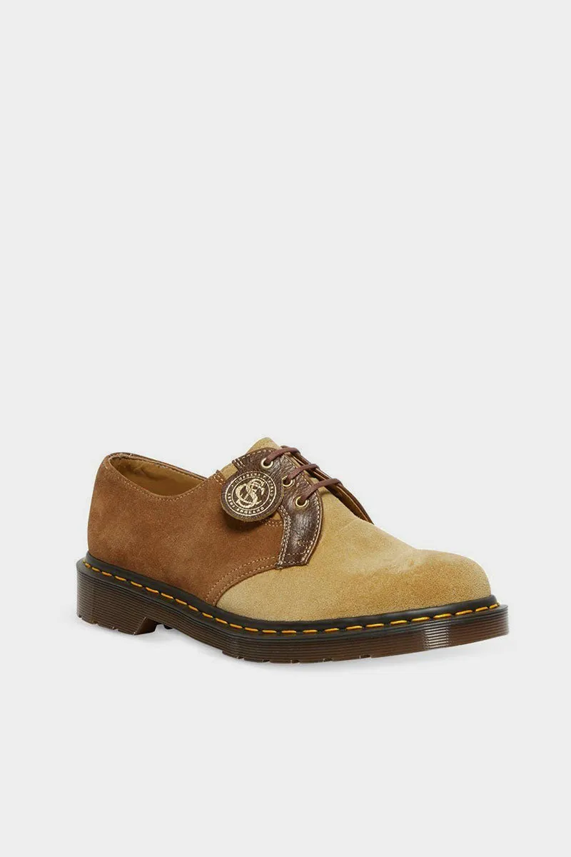 1461 3 Eye Shoe Made in England - Dark Tan/Sand