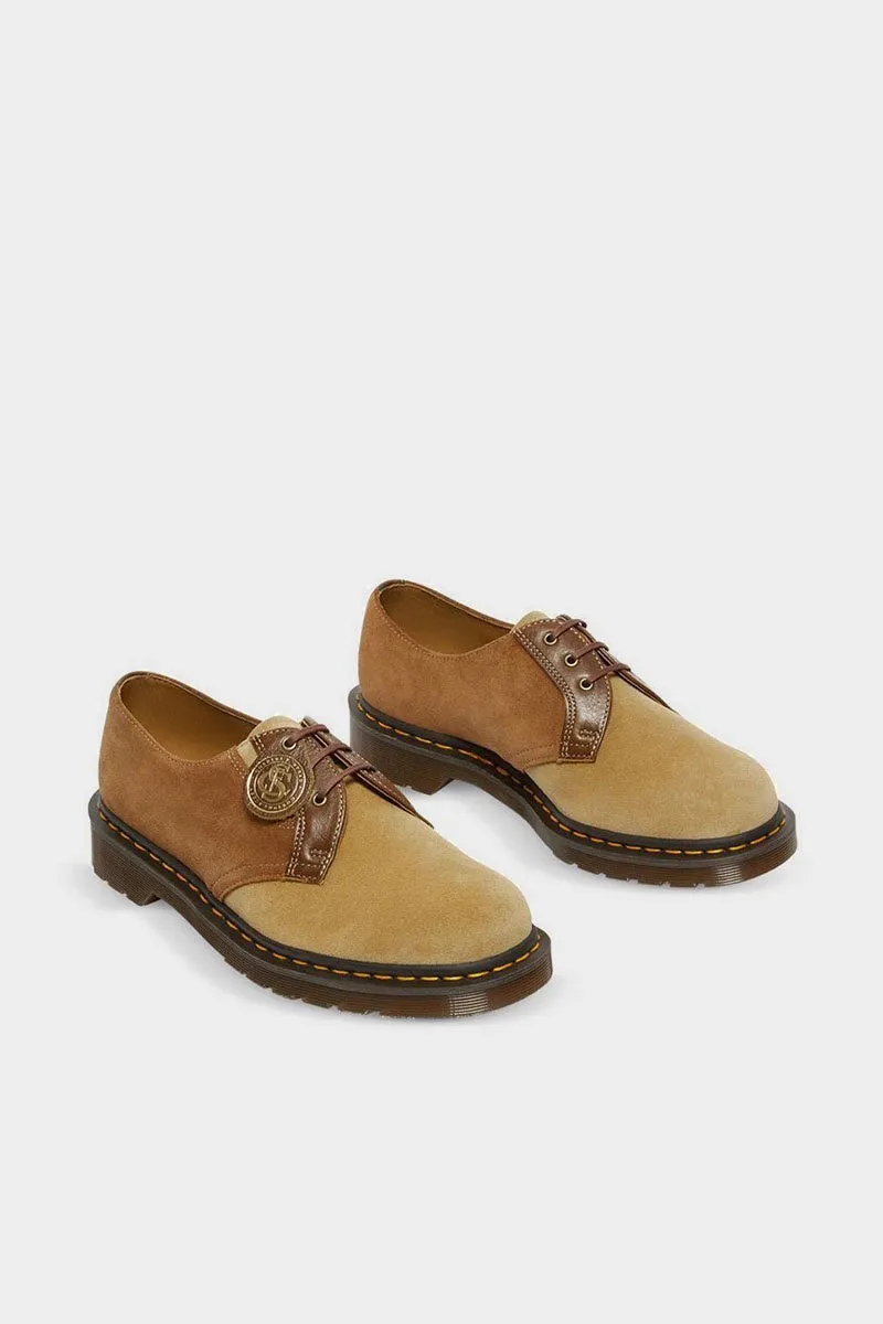 1461 3 Eye Shoe Made in England - Dark Tan/Sand