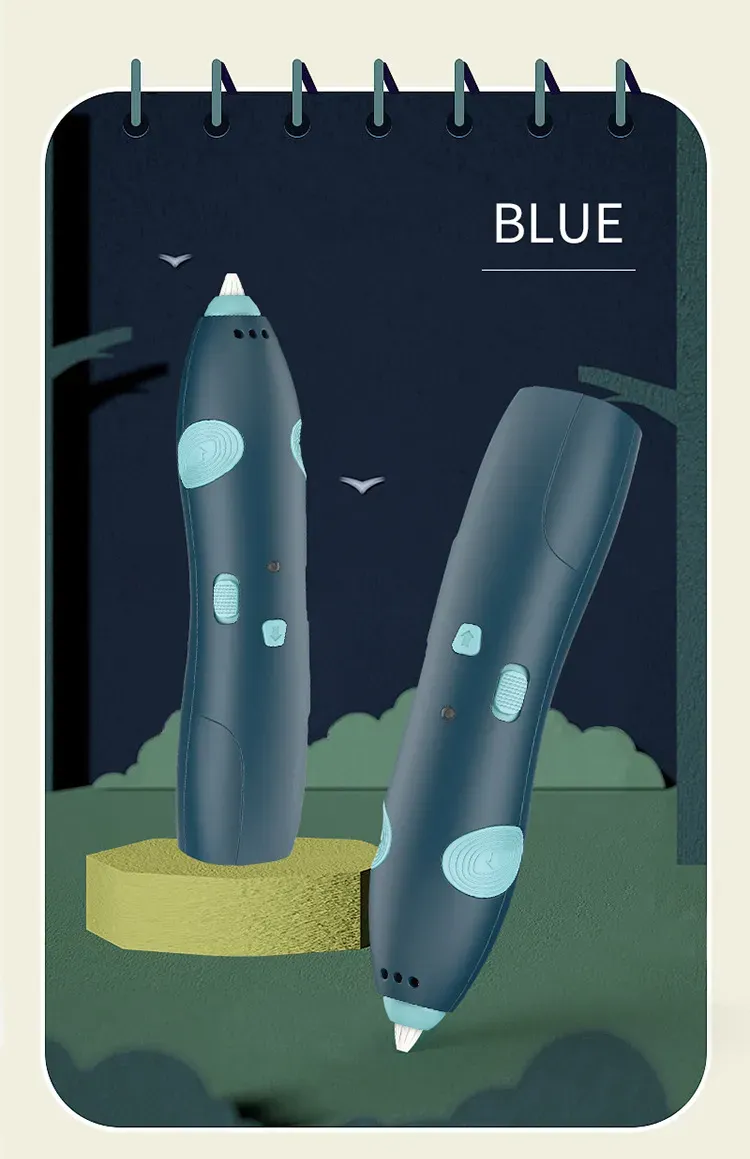 3D Pen Printing Set For Kid 56M Filament Refill-Blue