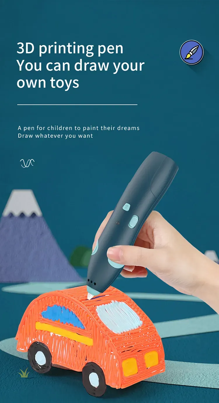 3D Pen Printing Set For Kid 56M Filament Refill-Blue