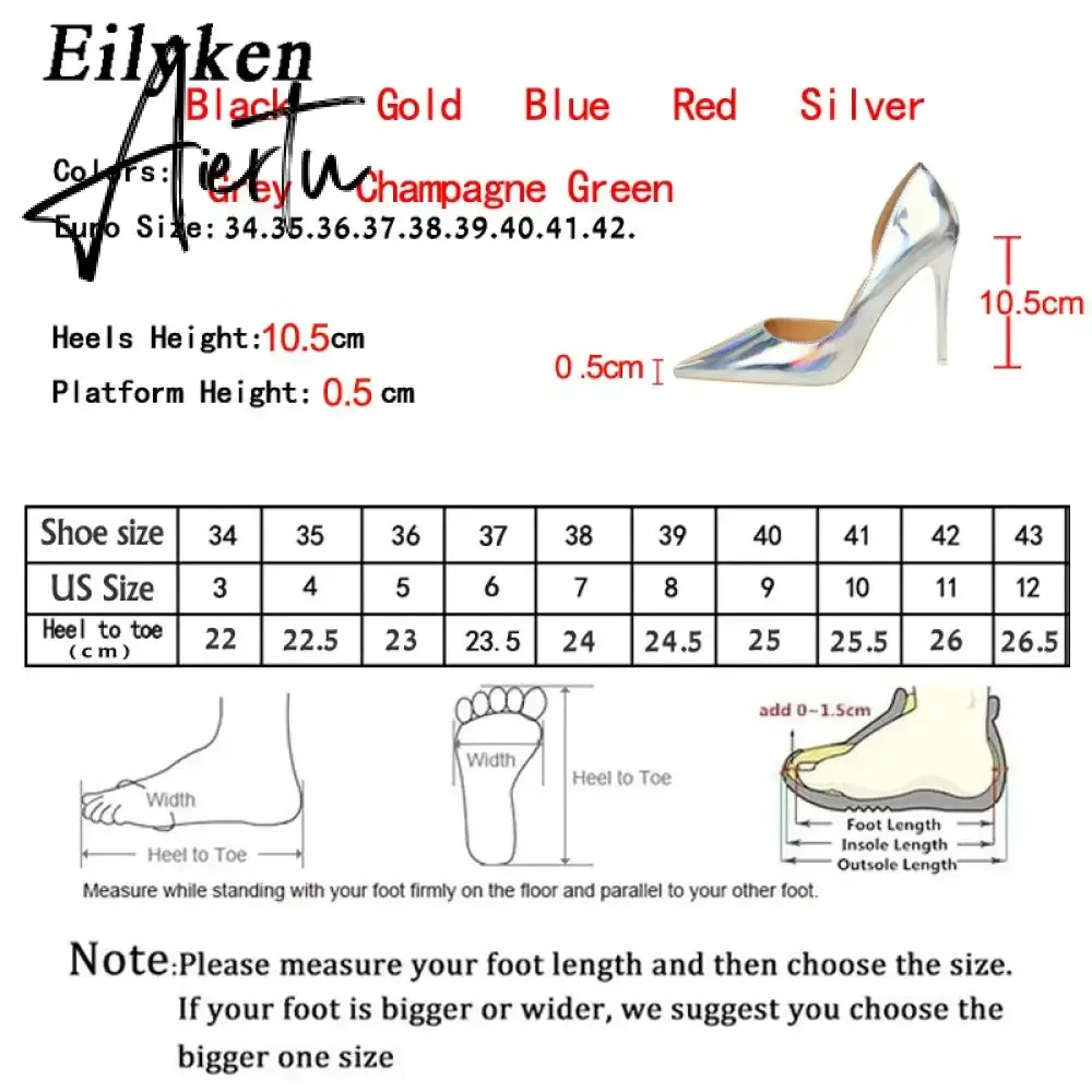 Aiertu New Fashion Patent Leather Office Pumps High Heels Shoes Women Sexy Pointed toe Shallow Party Wedding Shoes