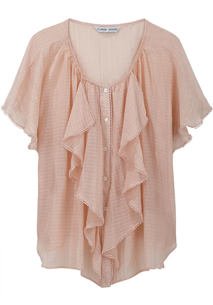 Airy Check Top