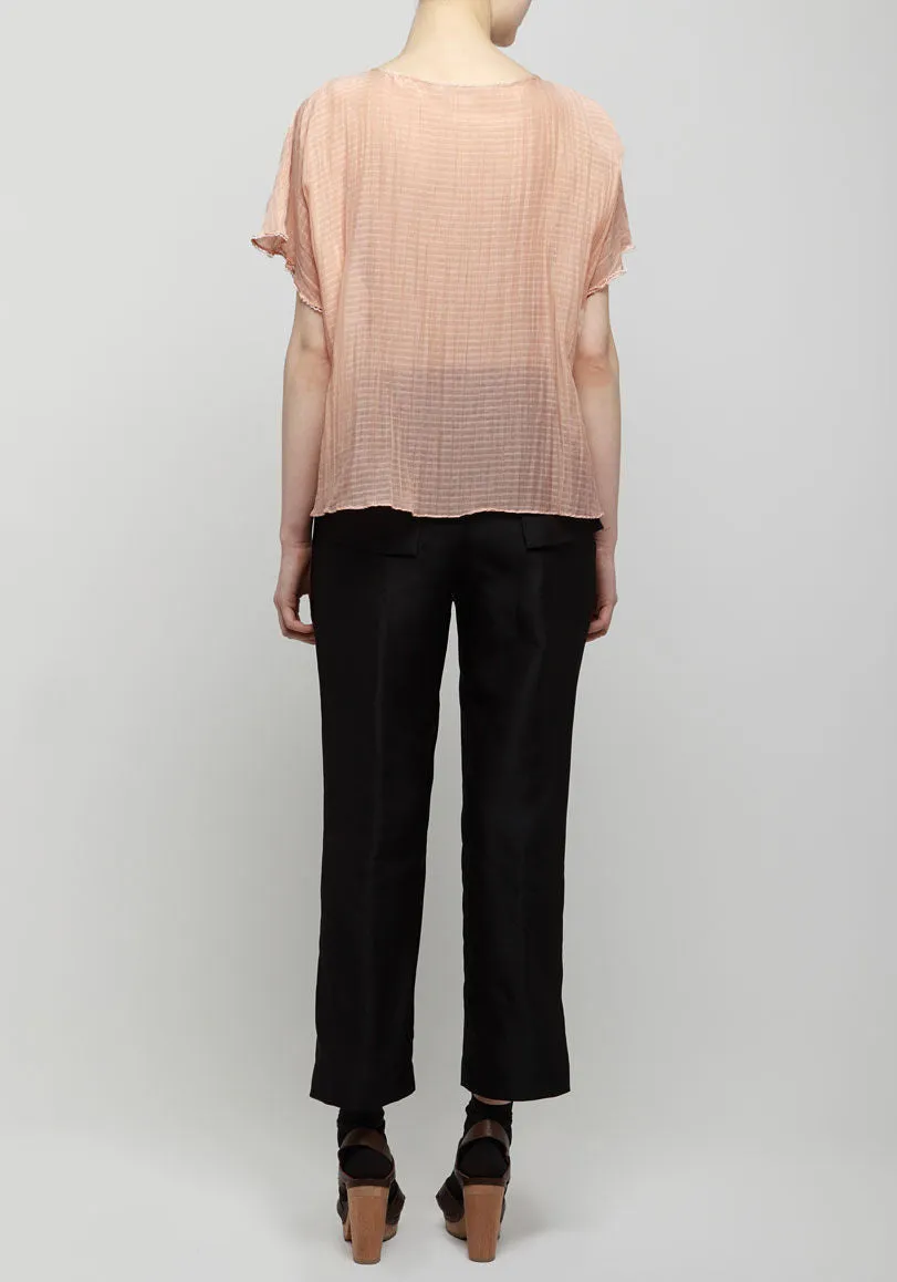 Airy Check Top