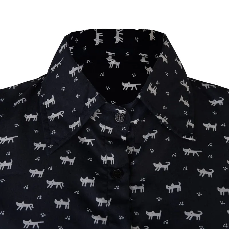 Airy Feline Cat Summer Dress
