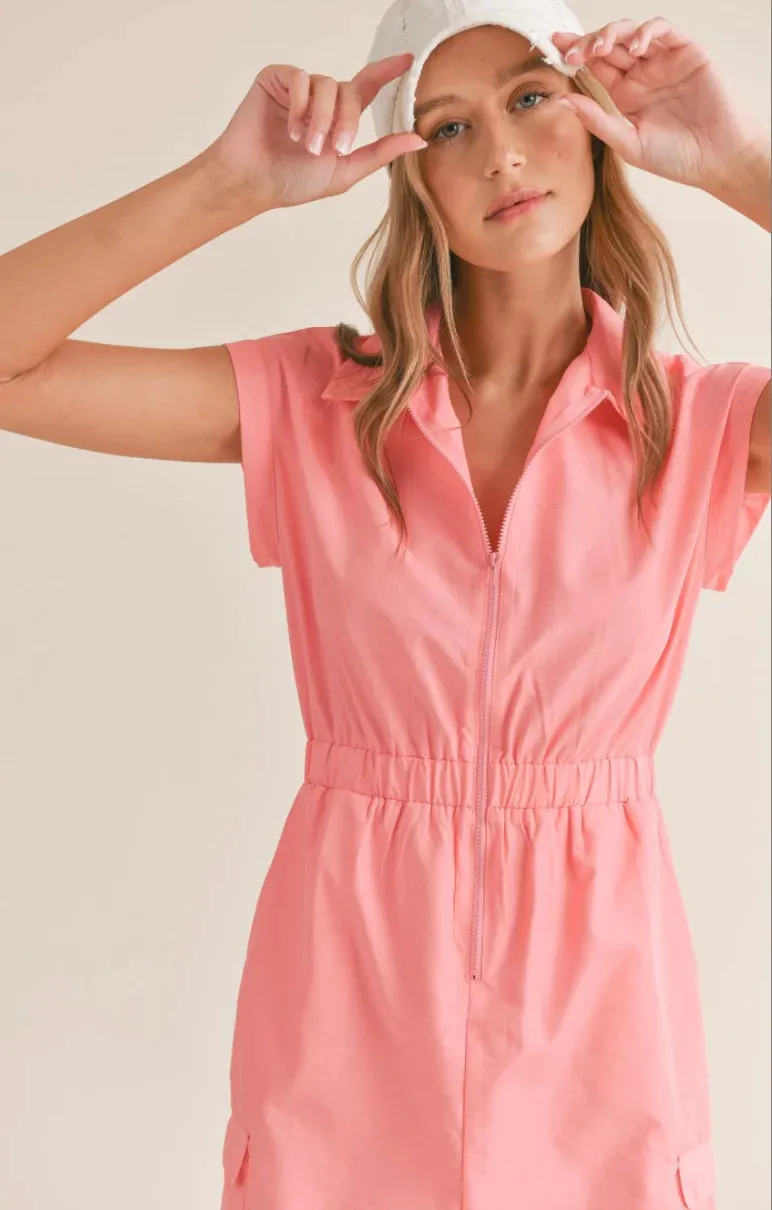Airy Nylon Mini Dress