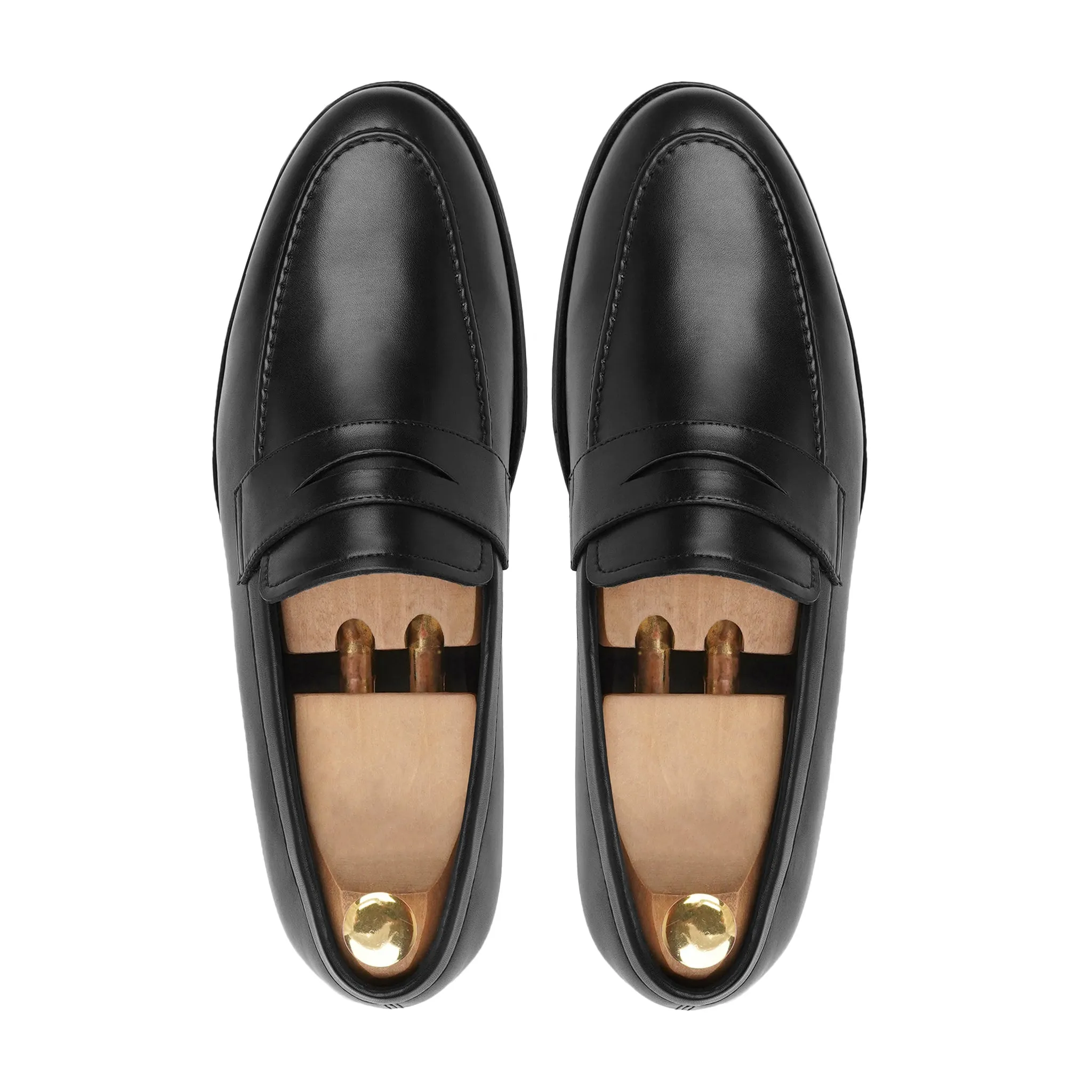 Alton - Men's Black Calf Leather Loafer