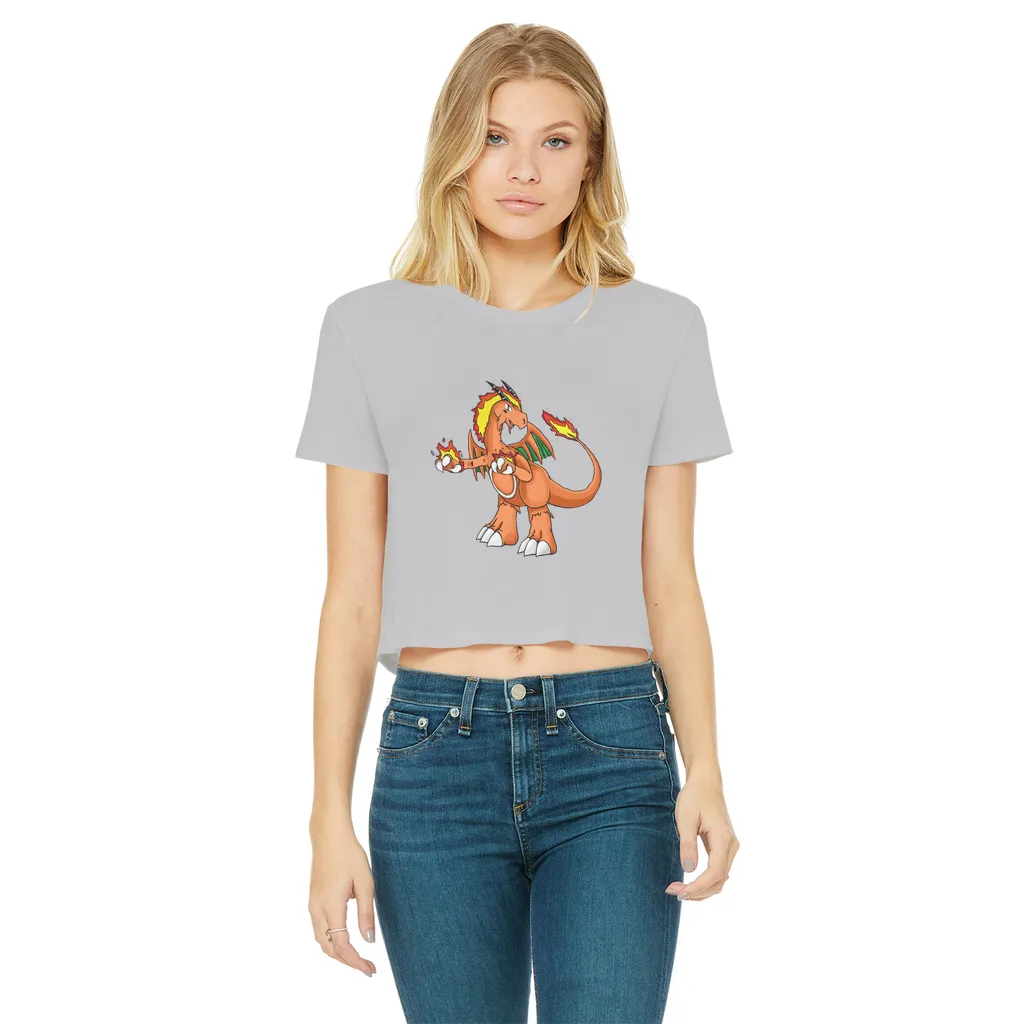 Angetiron Classic Women's Cropped Raw Edge T-Shirt