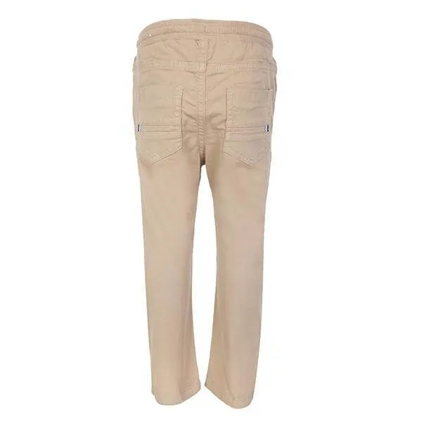 BABY BOYS BEIGE TWILL PANTS