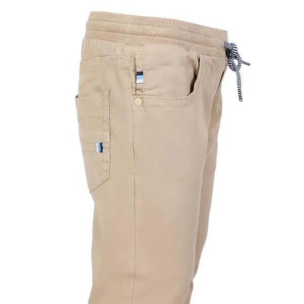 BABY BOYS BEIGE TWILL PANTS