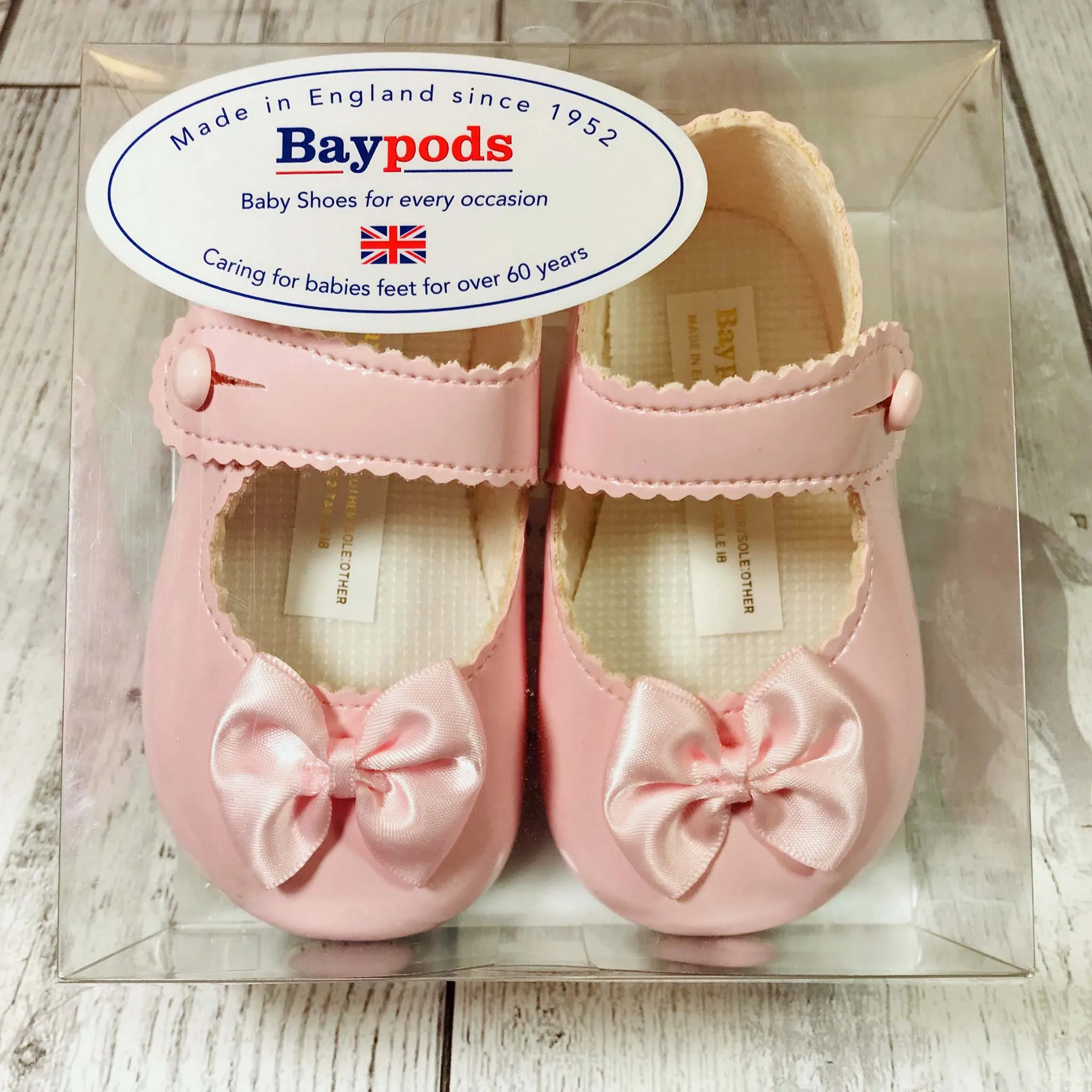 Baby Girl Shoes Baypods Soft Sole Pink Crib Shoes