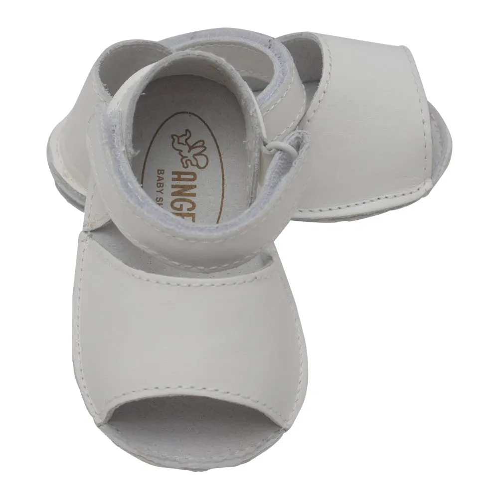 Baby Girls White Open Toe Strap Crib Sandals 1-3 Baby
