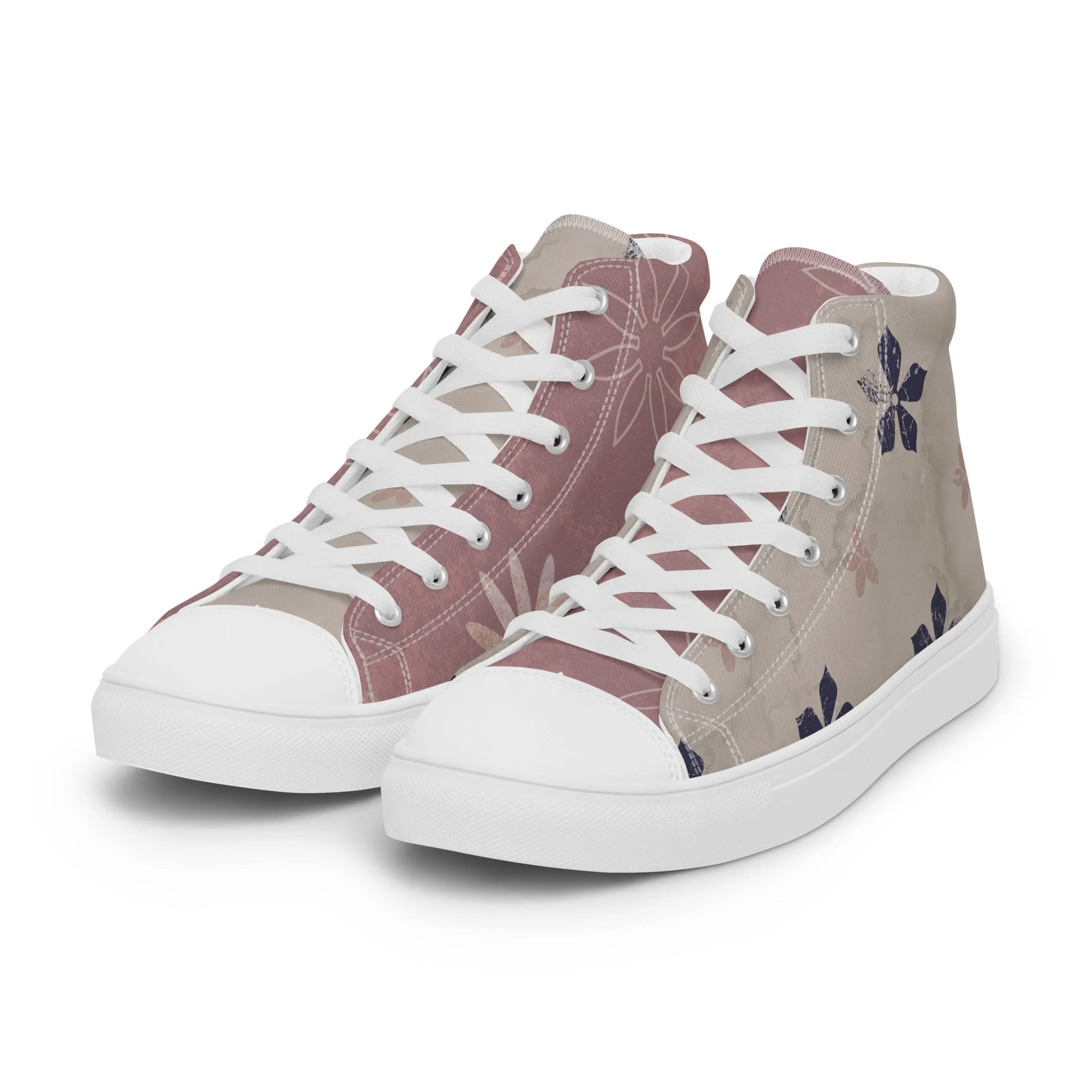 Bastille Men’s Lace-Up Canvas High-Top Sneakers