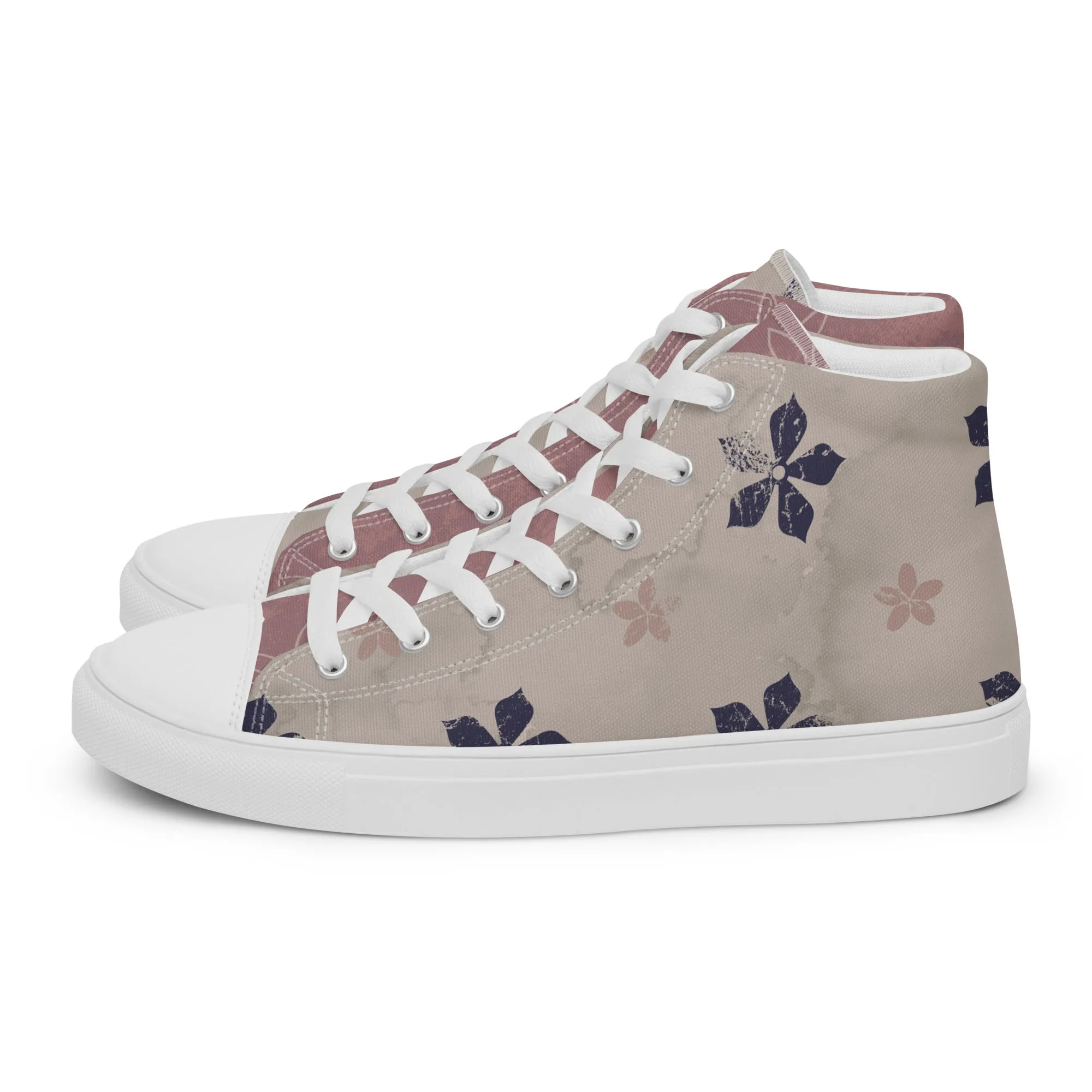 Bastille Men’s Lace-Up Canvas High-Top Sneakers
