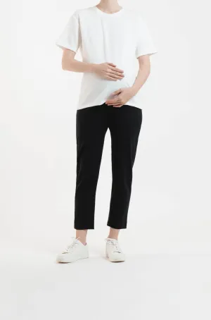 Black Airy Bamboo Maternity Pants