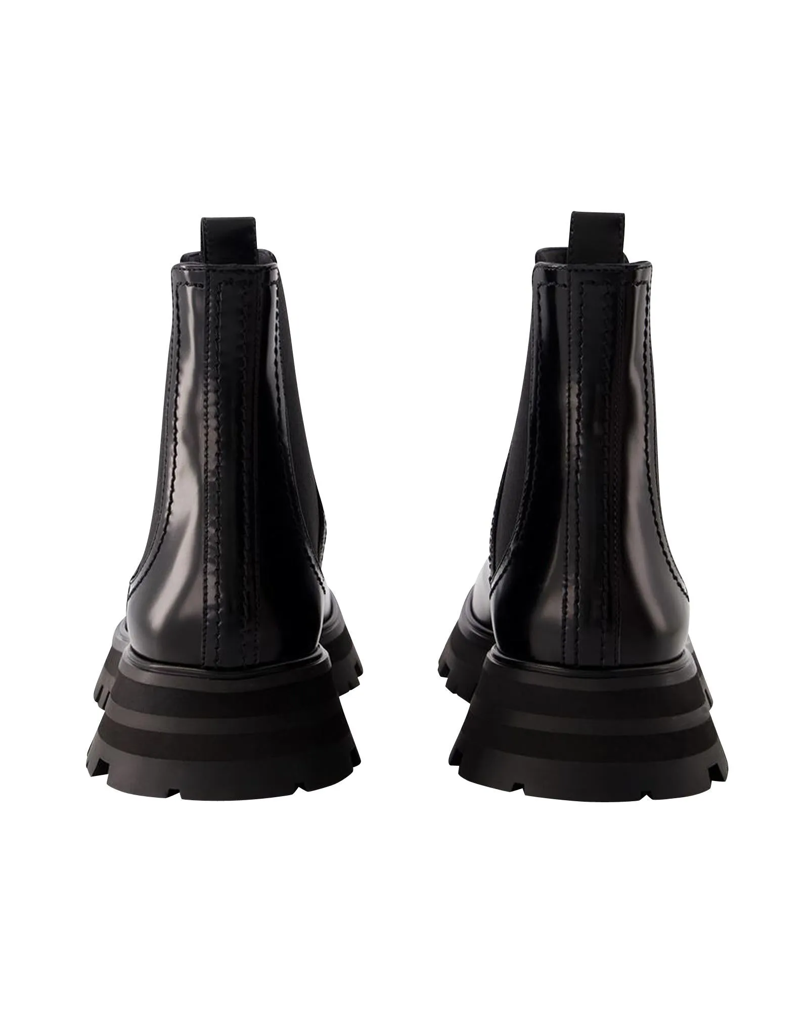 Black Leather Chelsea Boots