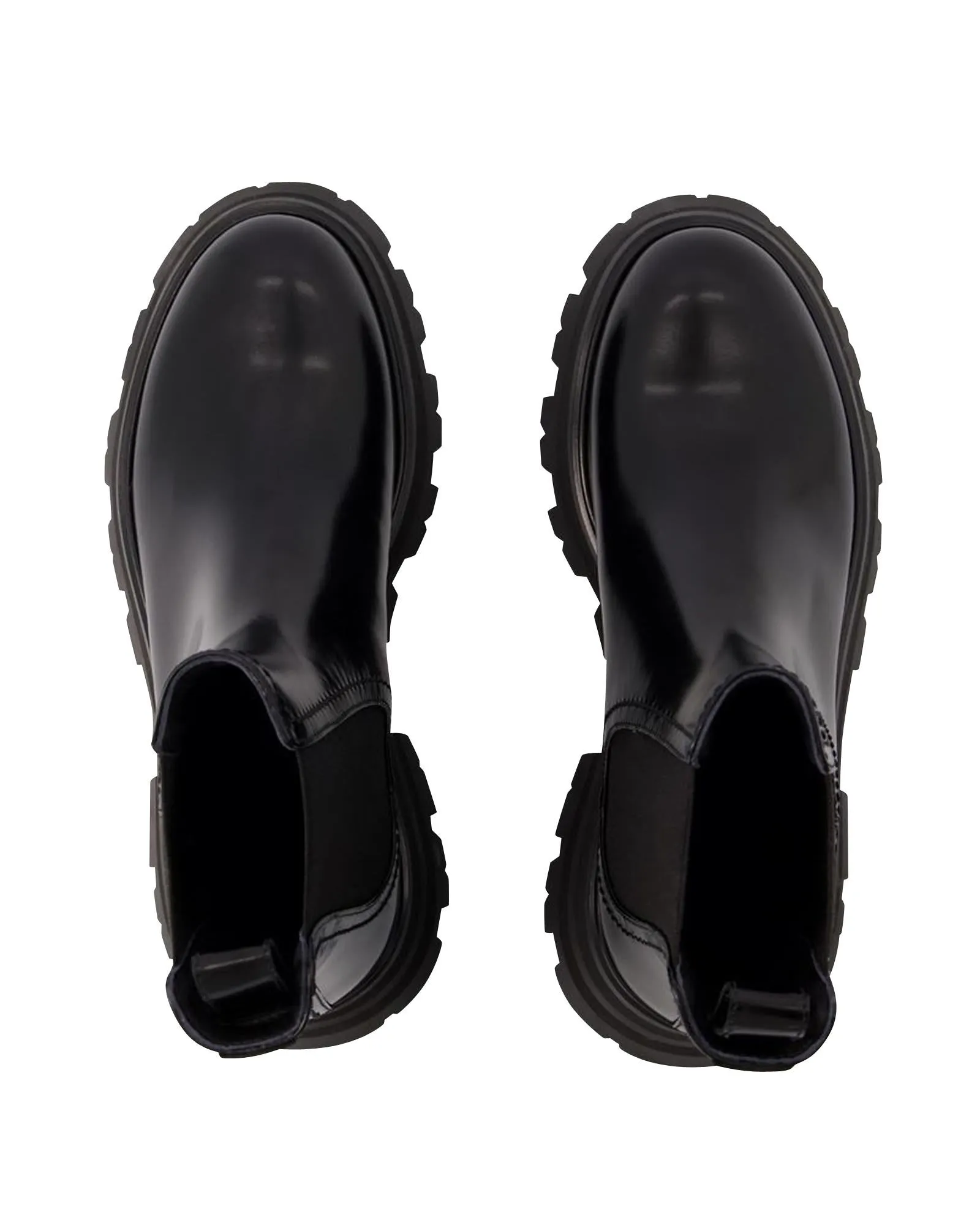 Black Leather Chelsea Boots