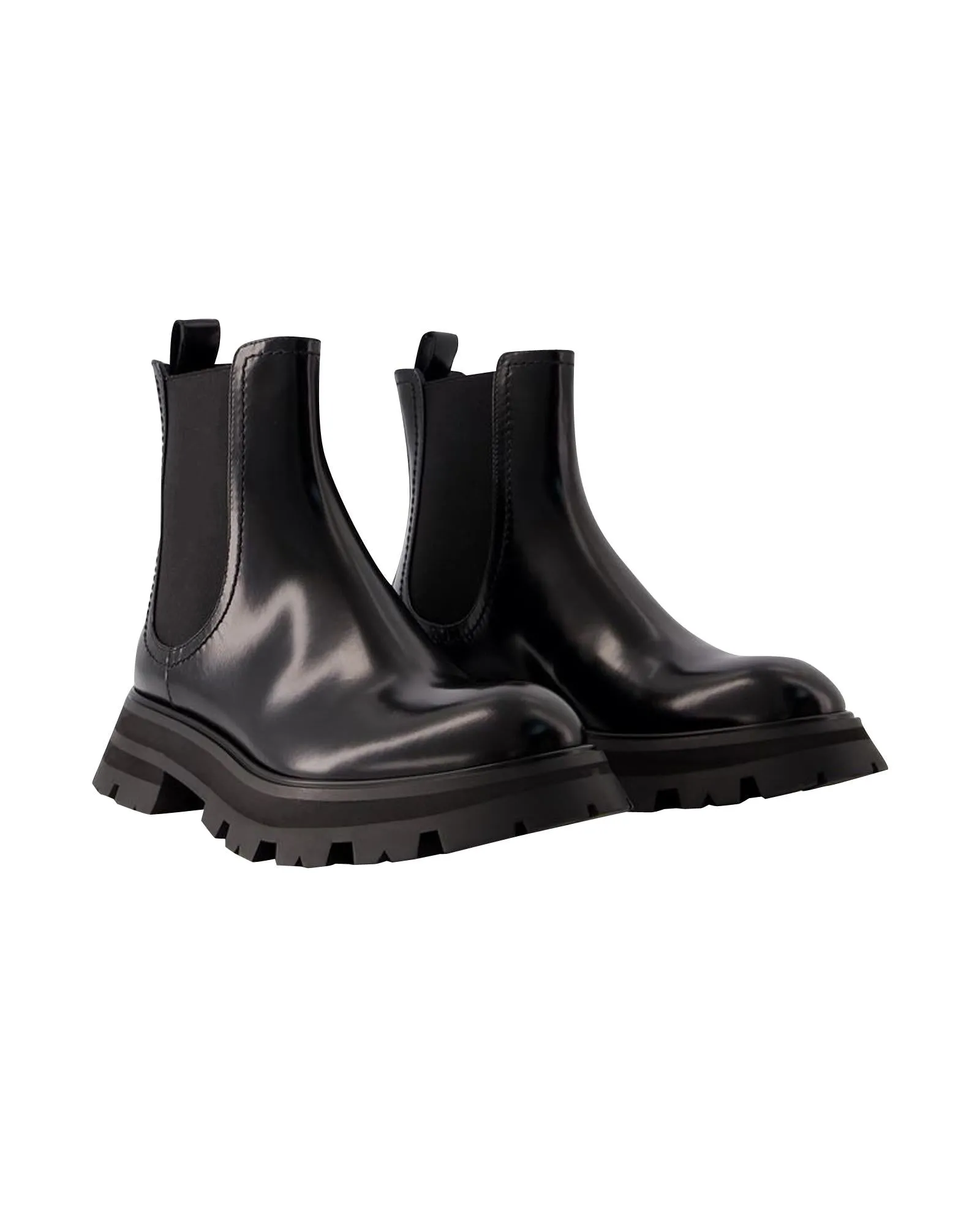 Black Leather Chelsea Boots