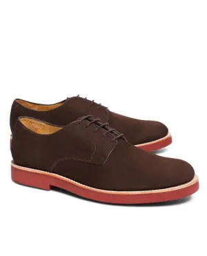 Brooks Brothers Men's Classic Bucks Shoes Dark Brown