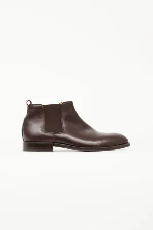 Brown Leather Chelsea Boot