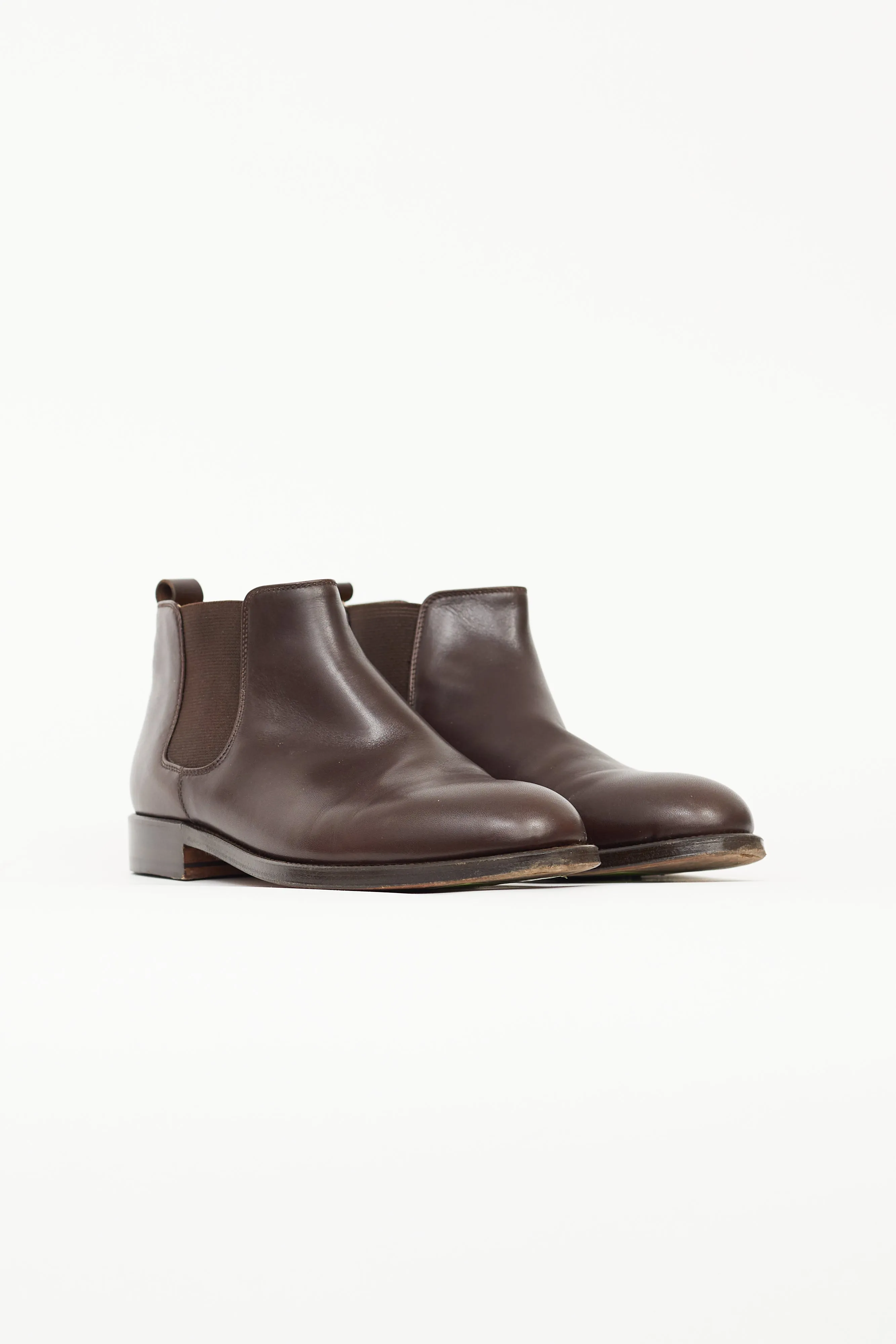 Brown Leather Chelsea Boot