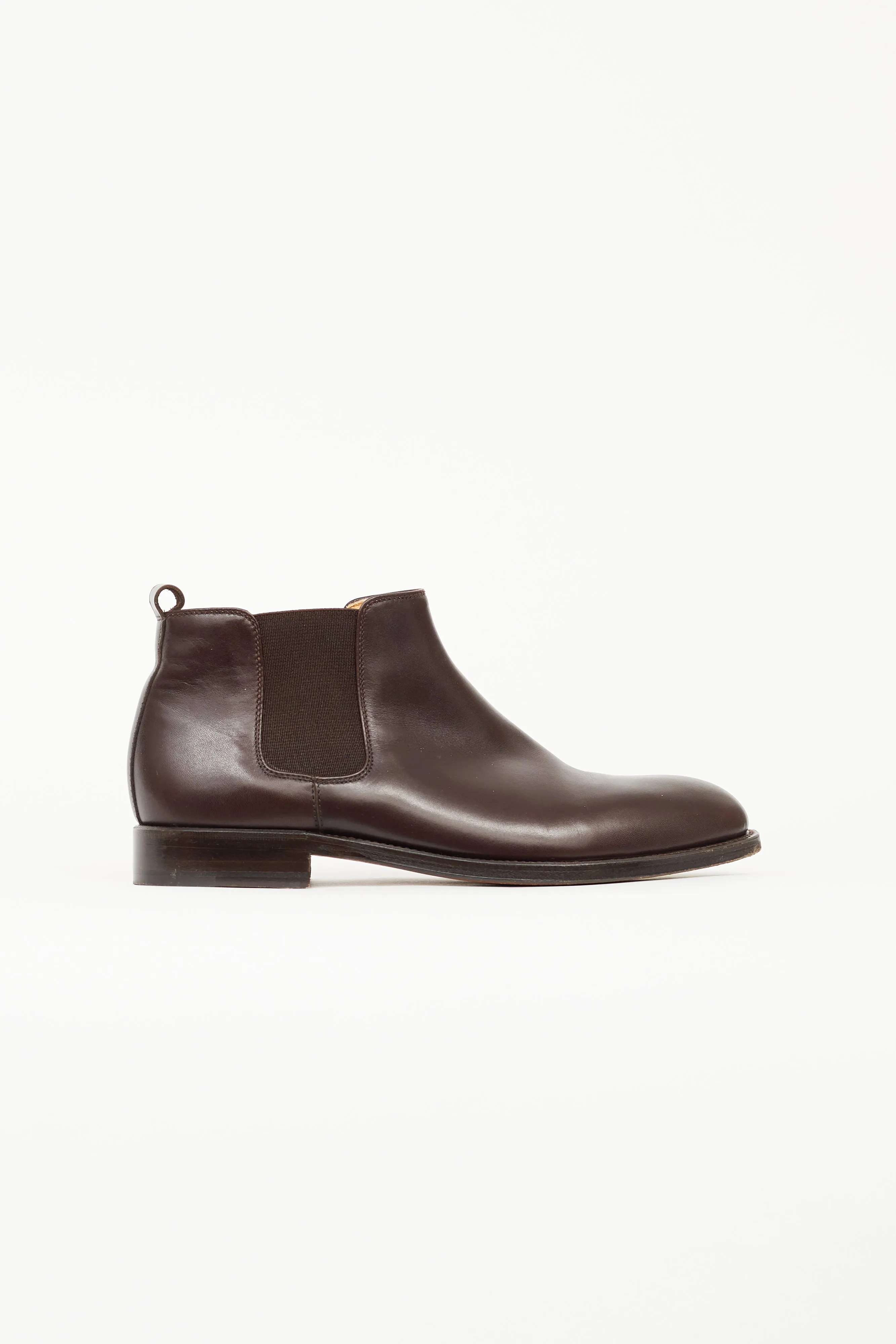 Brown Leather Chelsea Boot