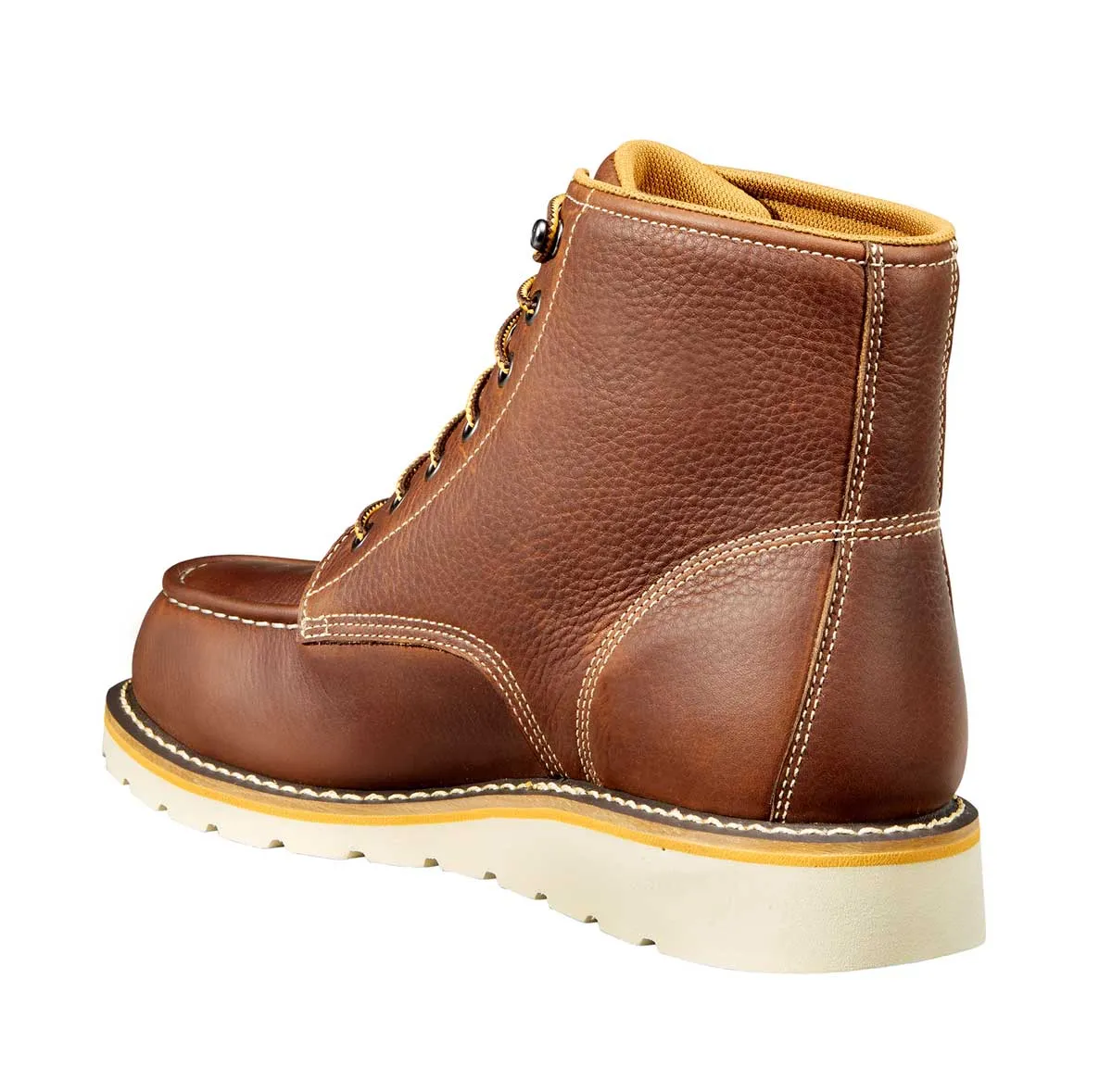 Carhartt Men's 6" Waterproof Steel Toe Tan Wedge Boot