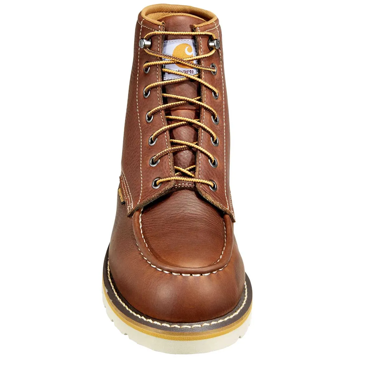 Carhartt Men's 6" Waterproof Steel Toe Tan Wedge Boot