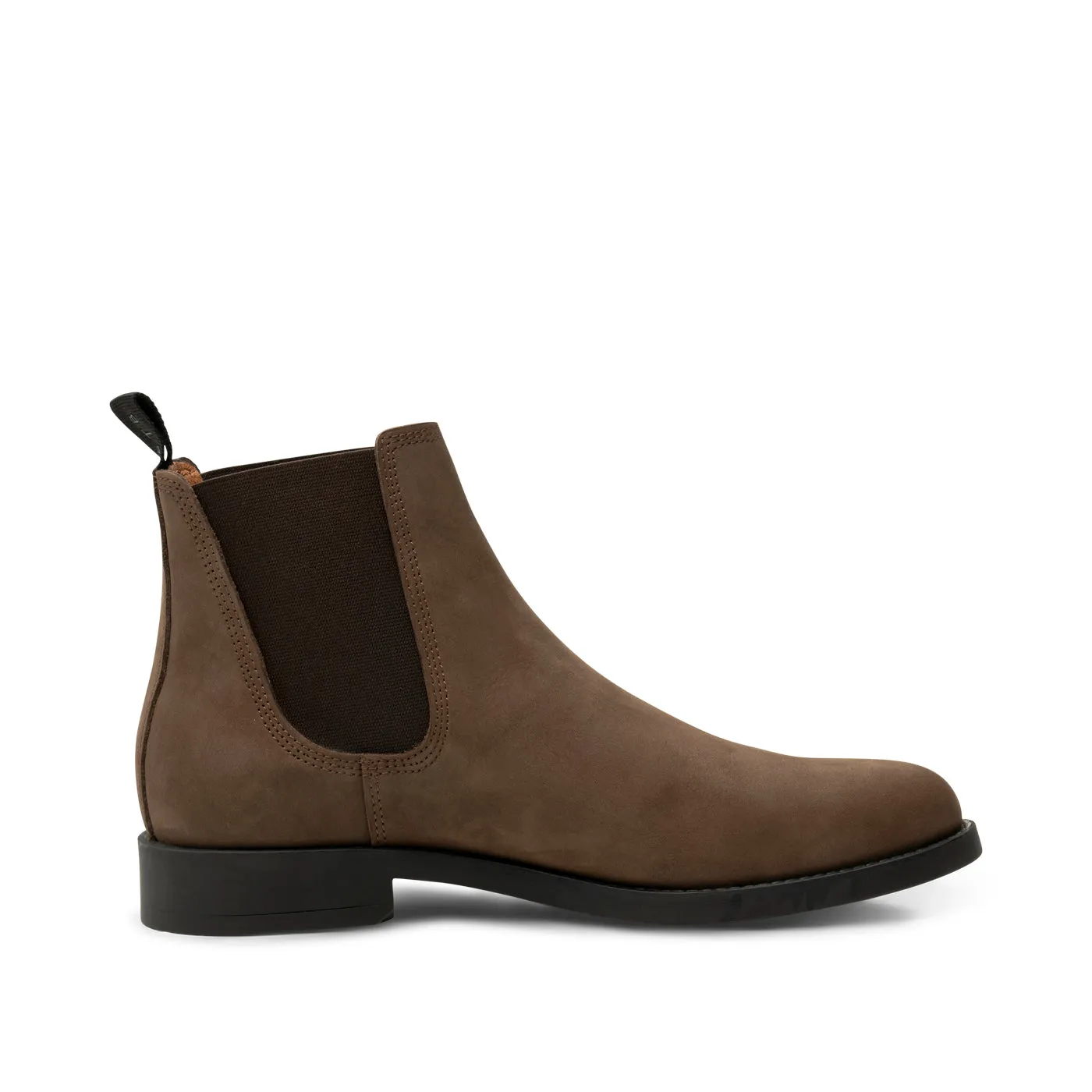 Charles chelsea støvle læder - DARK BROWN