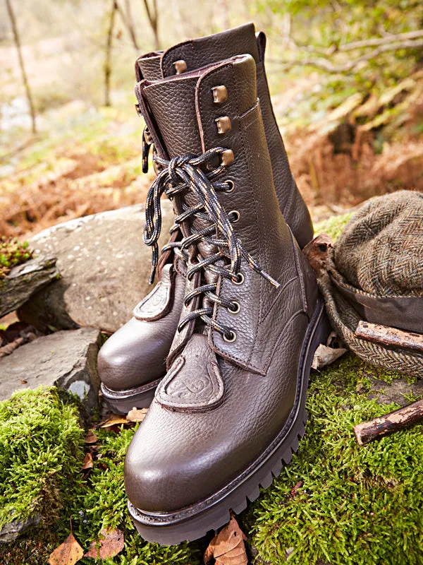 Chestnut Grain leather 9 " Hiking and Walking Boot - Men’s - Marsh Harrier