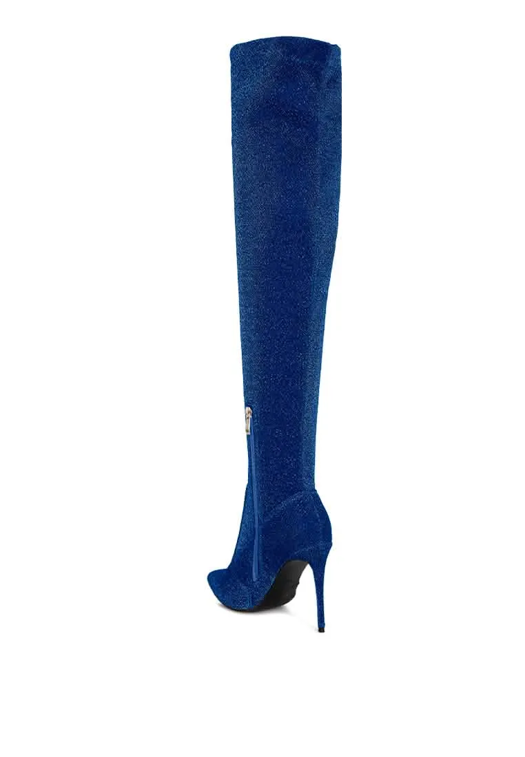 Chic Knit Over-the-Knee Stiletto Boots