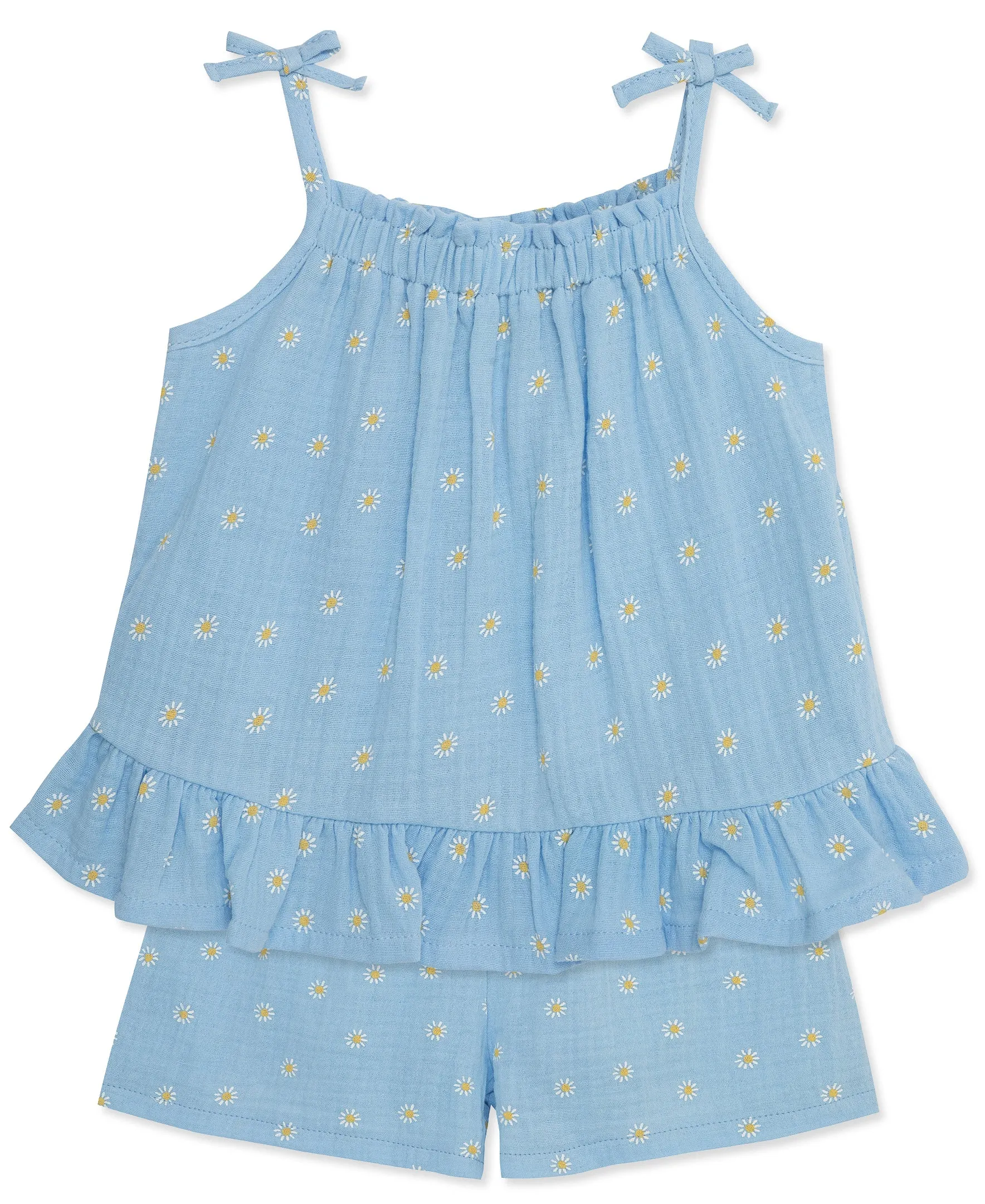 Daisy Gauze Short Set - Toddler (2T-4T)