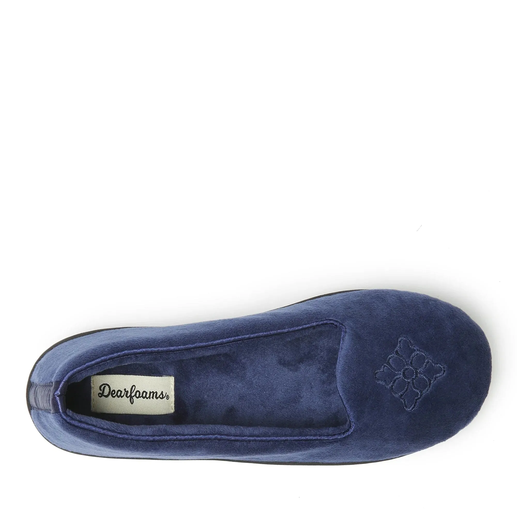 DEARFOAMS -  Rebecca Microfiber Velour Closed Back Slipper