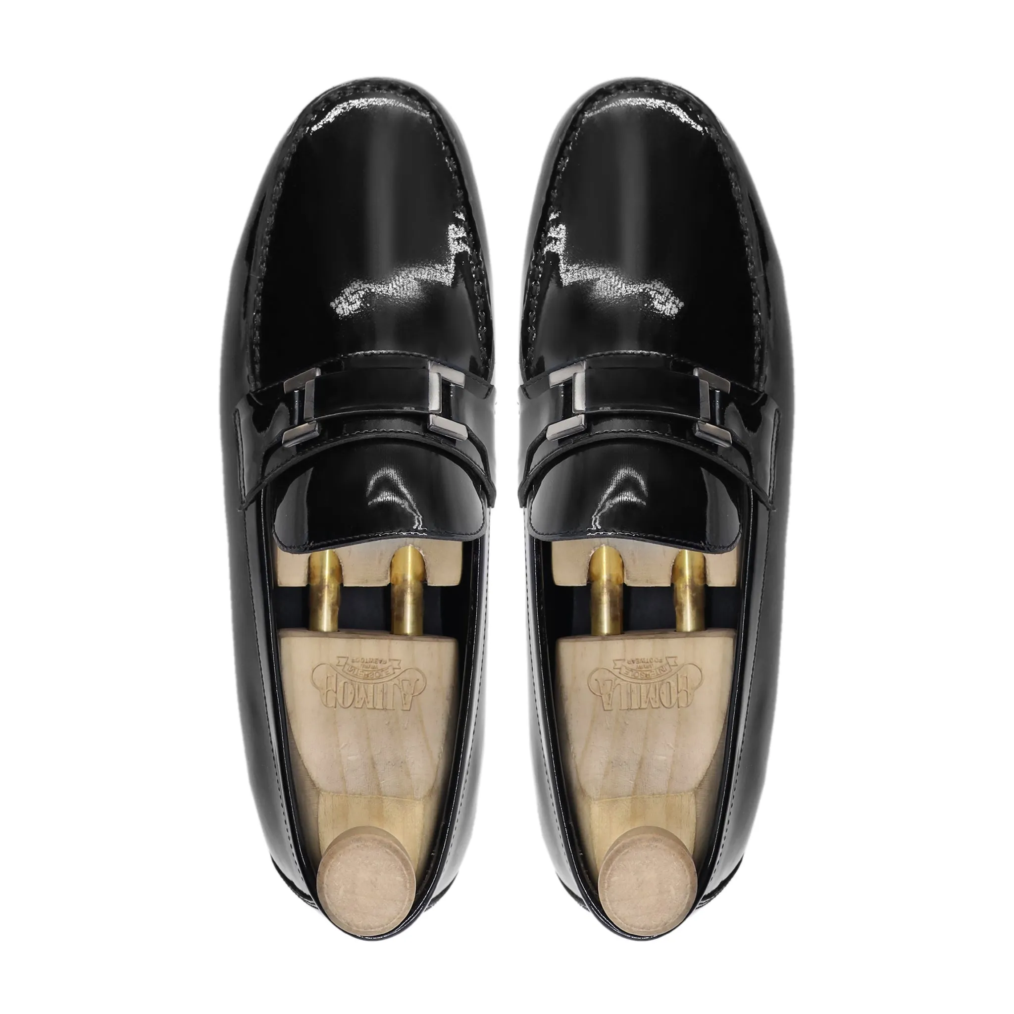 Denji - Men's Black Patent Leather Loafer