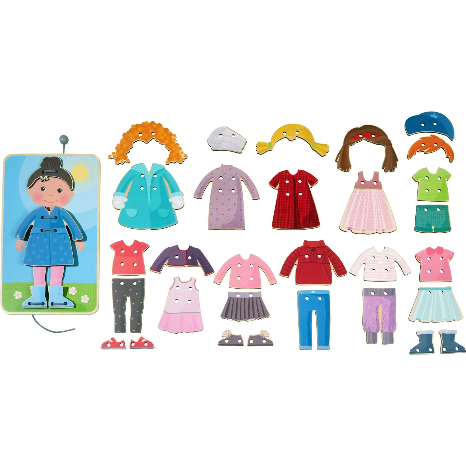 Dress Me Doll Lacing Game