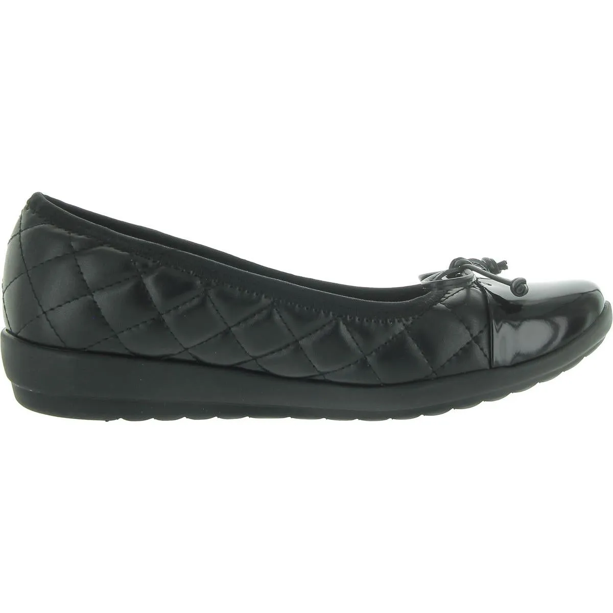 Easy Spirit Womens Adrina 3 Faux Leather Flat Moccasins