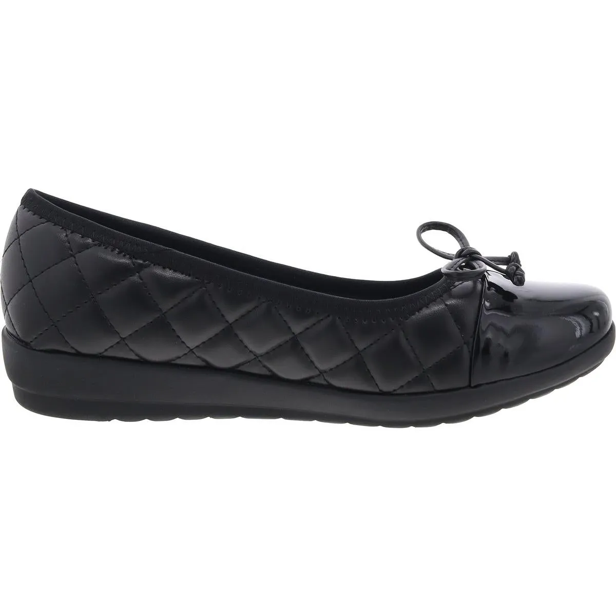 Easy Spirit Womens Adrina 3 Faux Leather Flat Moccasins