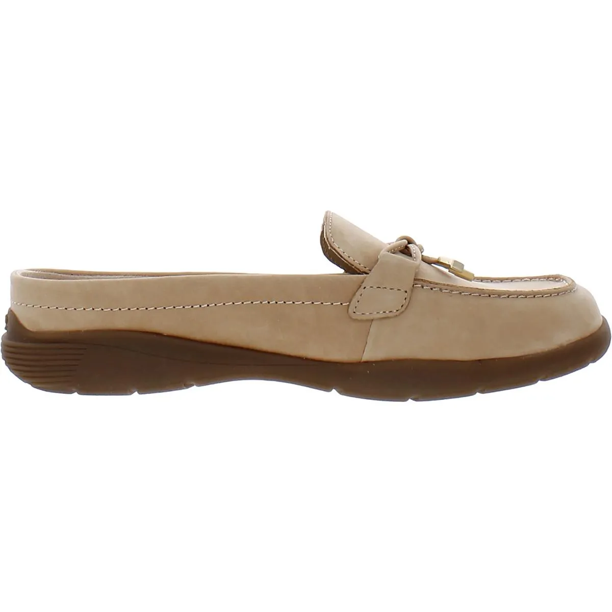 Easy Spirit Womens Patti Leather Square Toe Moccasins