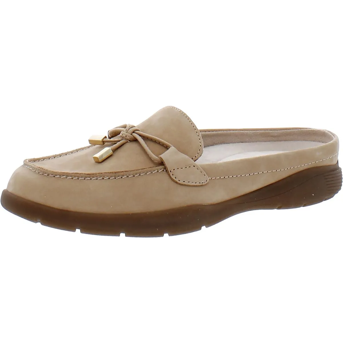 Easy Spirit Womens Patti Leather Square Toe Moccasins
