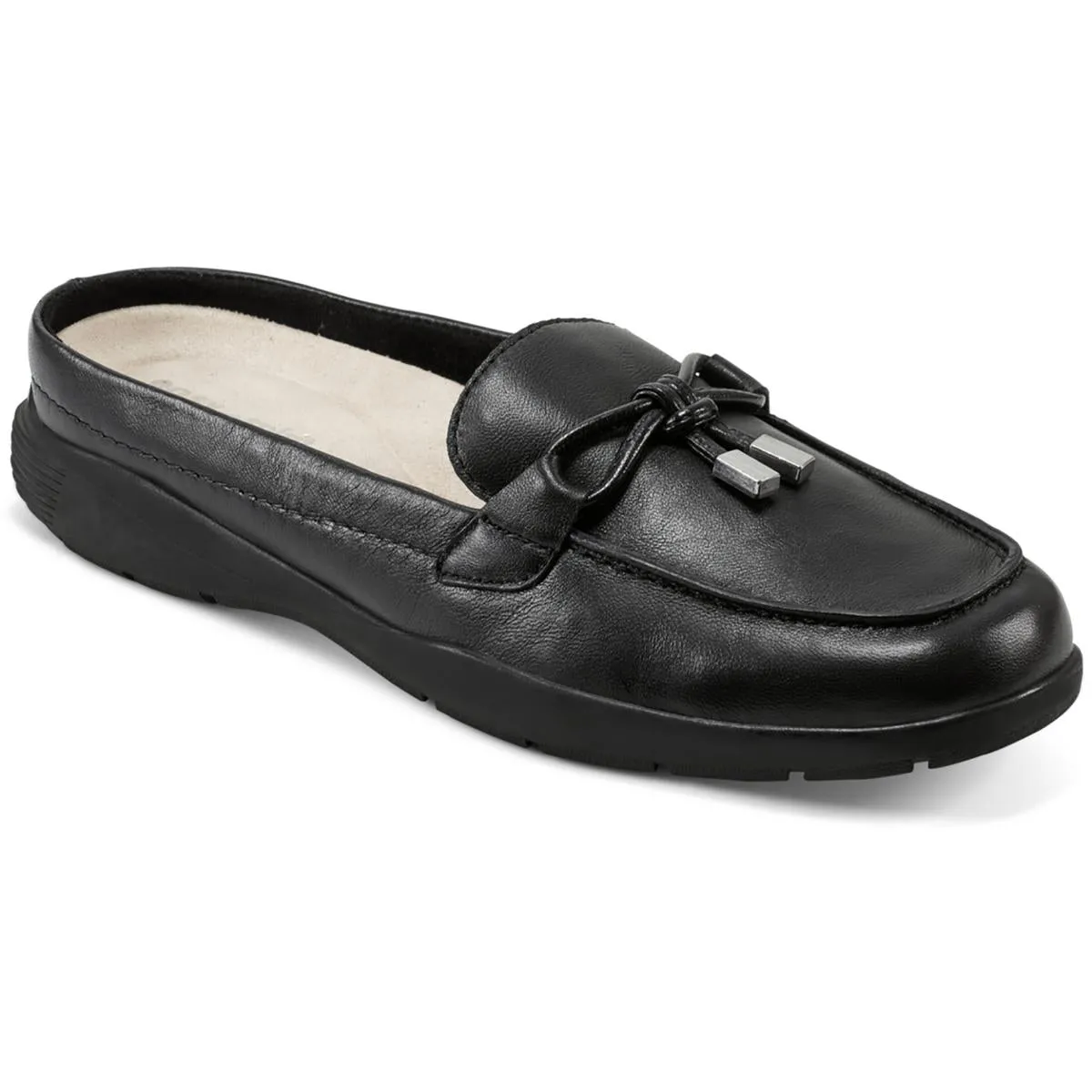 Easy Spirit Womens Patti Leather Square Toe Moccasins