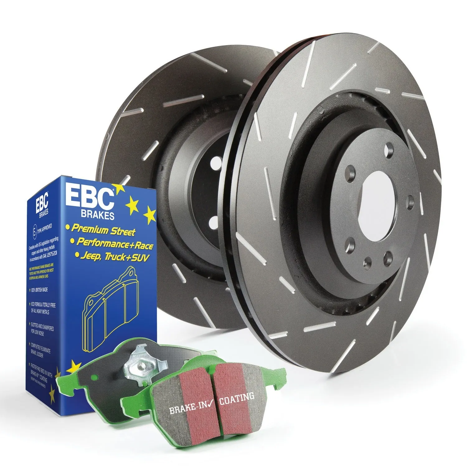EBC Brakes S2KF1006 S2 Kits Greenstuff 2000 and USR Rotors