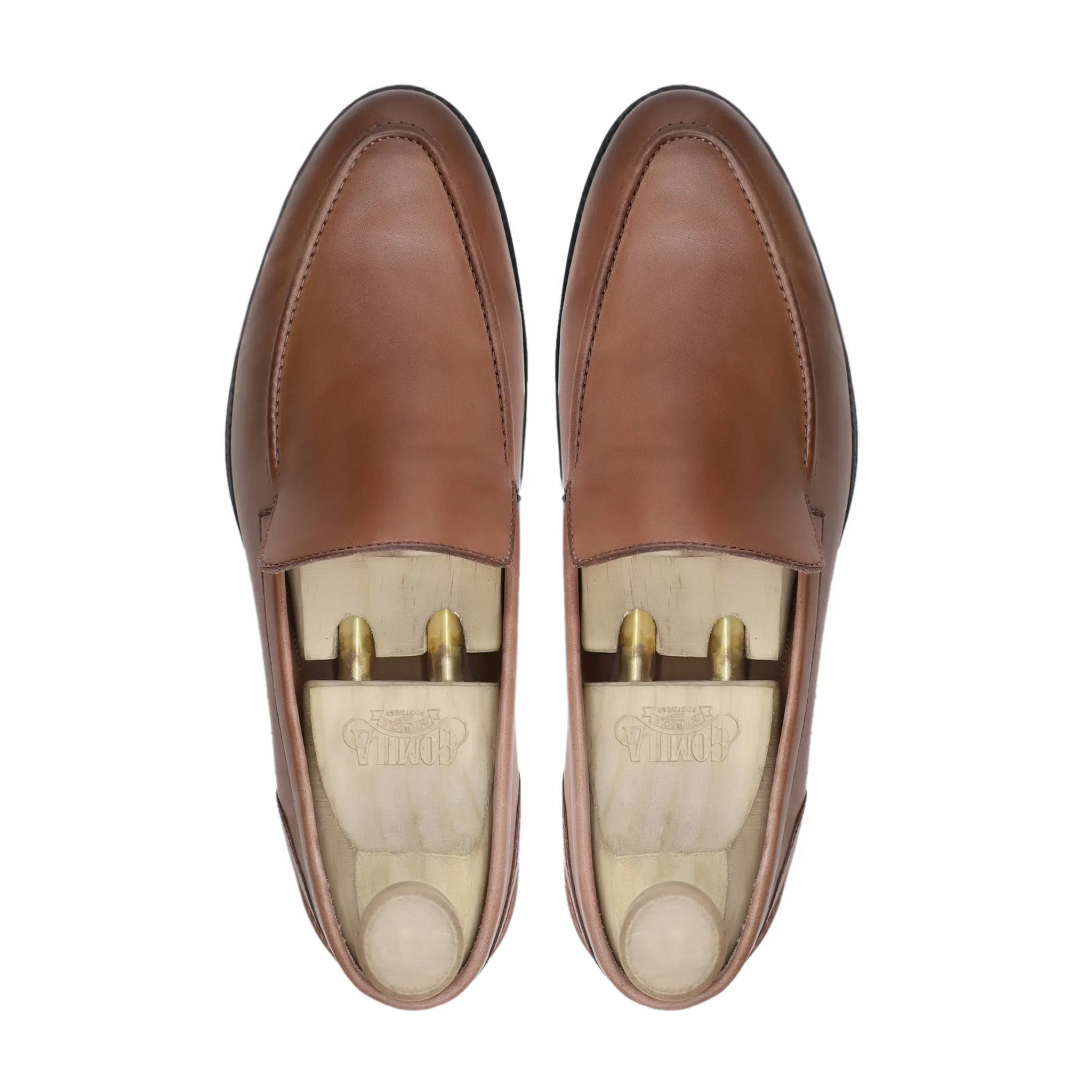 Eston - Men's Tan Brown Calf Leather Loafer