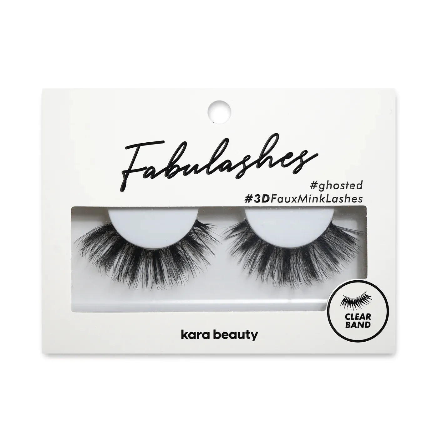 Eyes-Kara Beauty Eyelashes GHOSTED INVISIBLE BAND FABULASHES IBL02 (12pc pack $1.50 each)