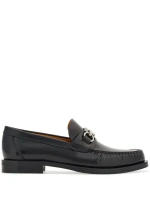 Ferragamo Elegant British Gancini Hook Loafers