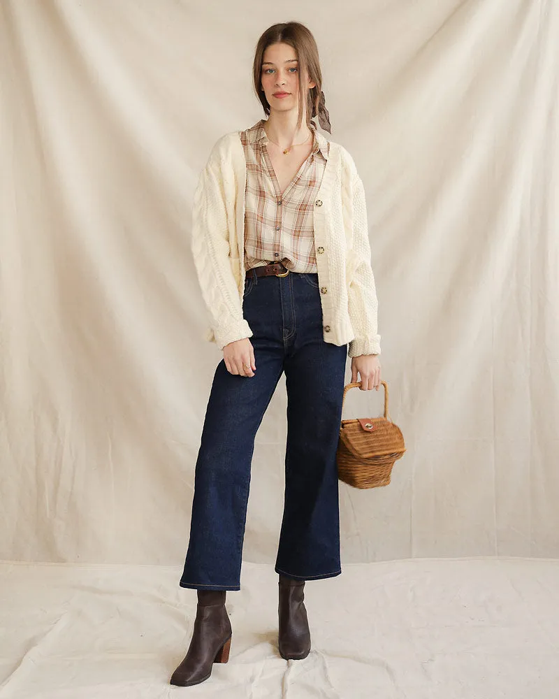 Found and Foraged Plaid Top