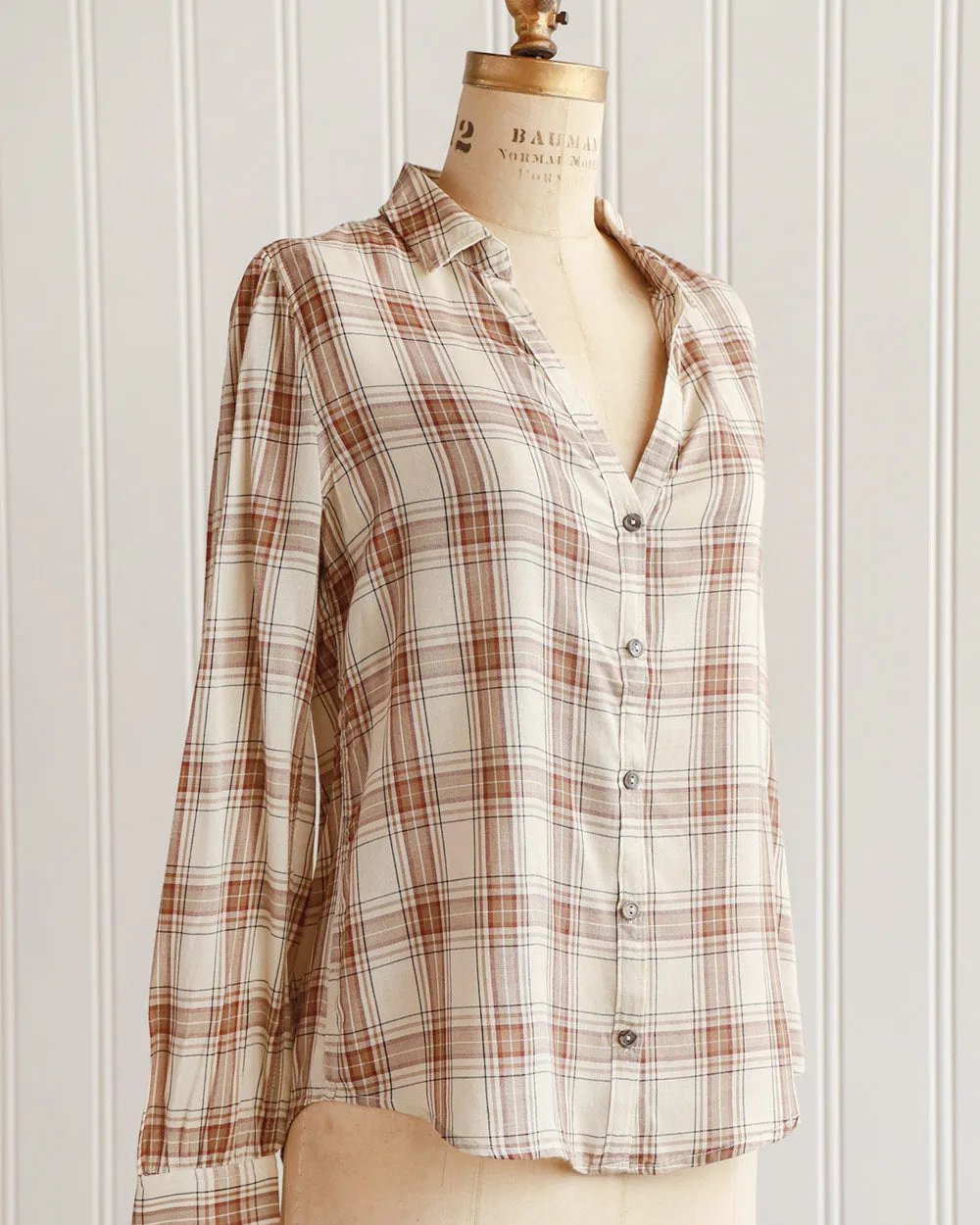Found and Foraged Plaid Top