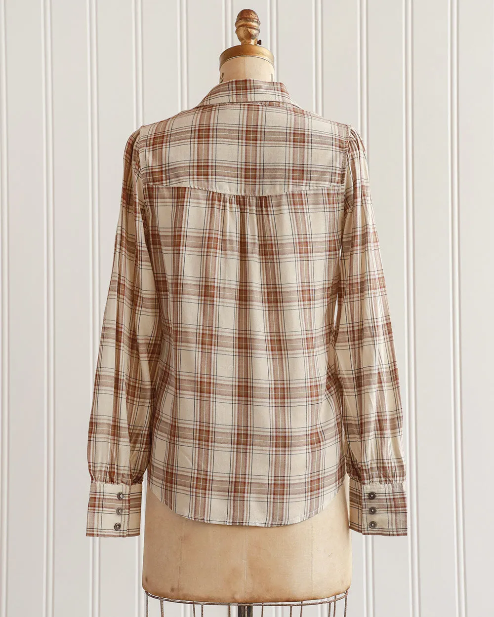 Found and Foraged Plaid Top