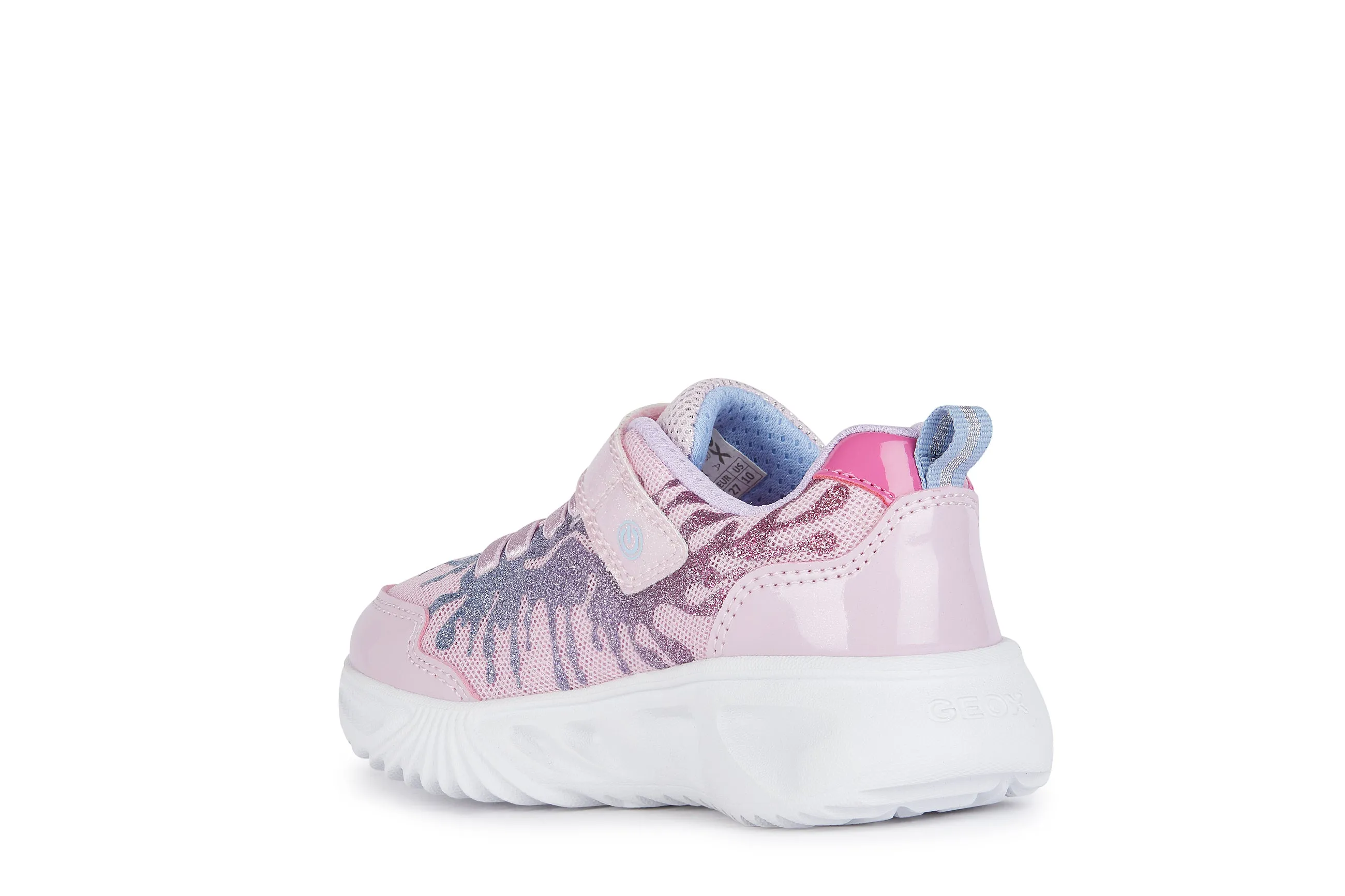 Geox Assister Grils Pink Sky Lights Trainer