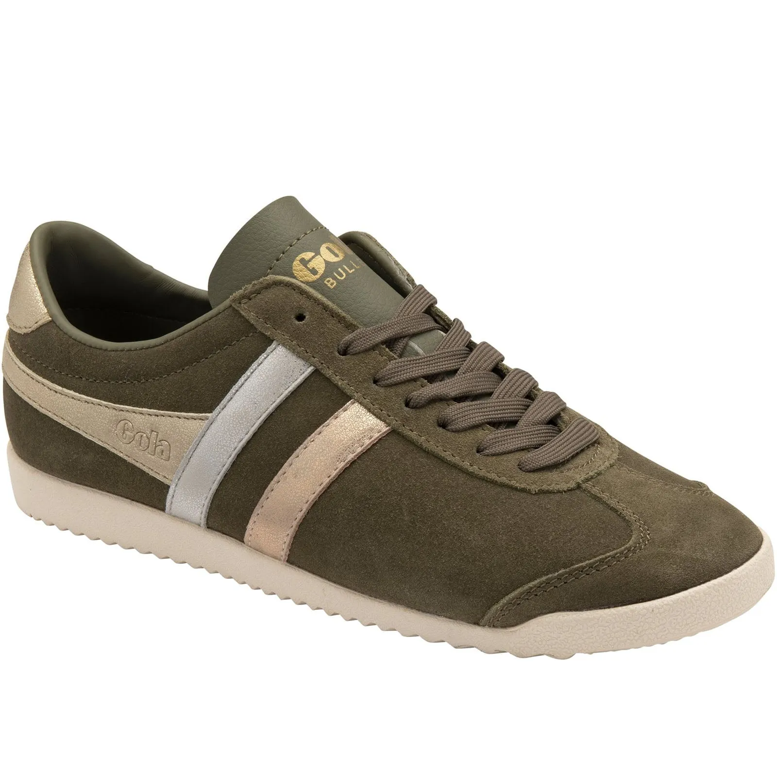Gola Womens Bullet Mirror Trident Suede Retro Trainers