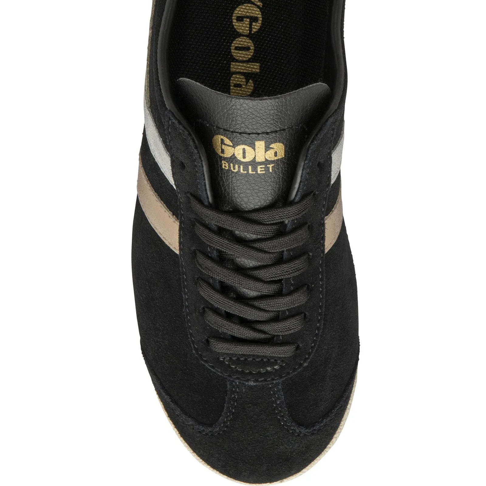Gola Womens Bullet Mirror Trident Suede Retro Trainers