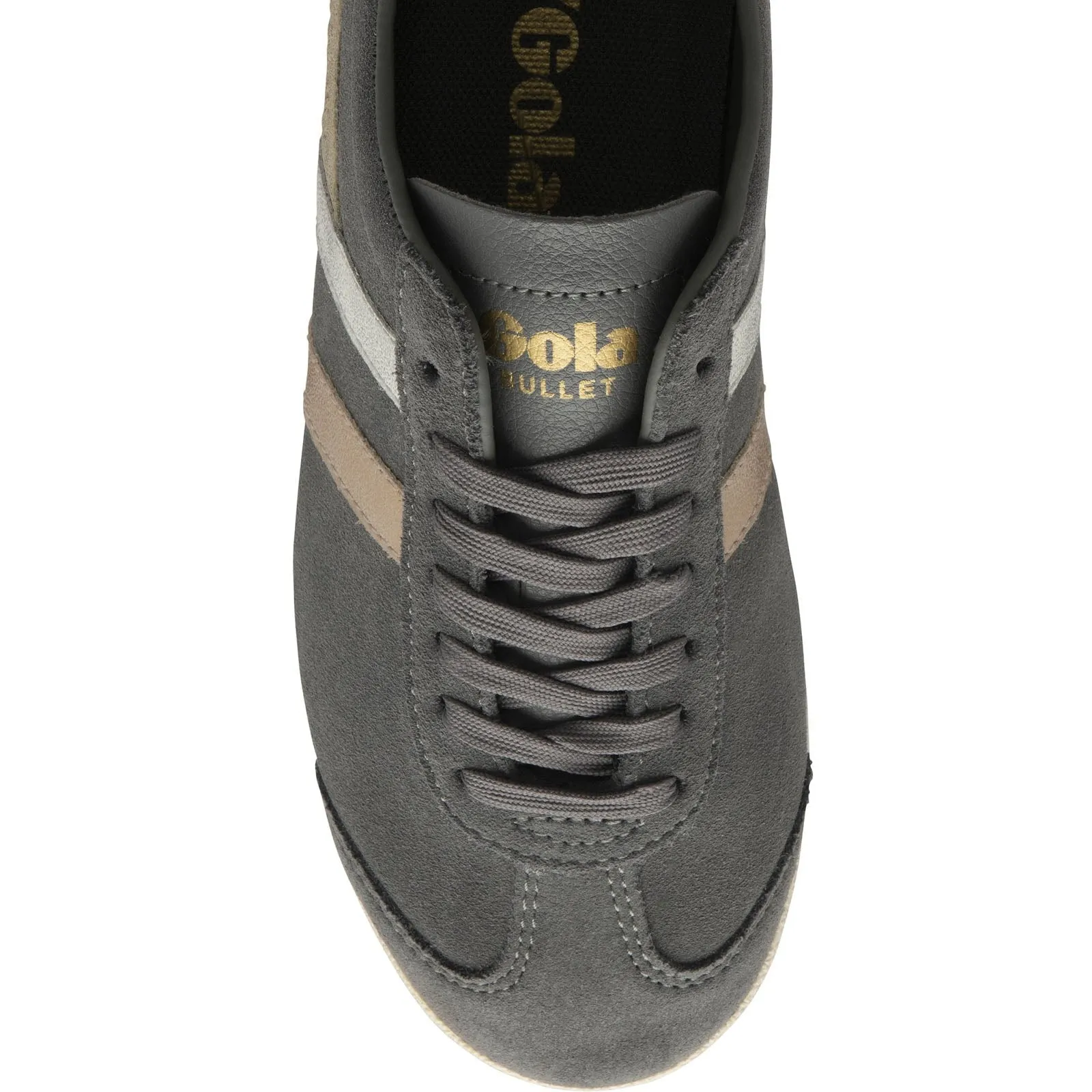 Gola Womens Bullet Mirror Trident Suede Retro Trainers